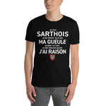 Sarthois gueule - T-shirt standard - Ici & Là - T-shirts & Souvenirs de chez toi