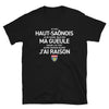 T-shirt Franche-Comté bleu marine - Je suis Haut-Saônois je ne ferme pas ma gueule