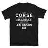 T-shirt Corse bleu marine - Je ne ferme pas ma gueule