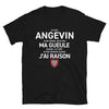 T-shirt Angevin bleu marine - Je suis Angevin je ne ferme pas ma gueule