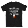 T-shirt Hérault bleu marine - Je suis Héraultais je ne ferme pas ma gueule