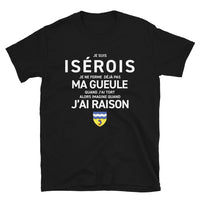 Thumbnail for T-shirt Isérois bleu marine - Je ne ferme pas ma gueule