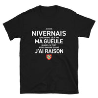 Thumbnail for T-shirt Nivernais bleu marine - Je suis Nivernais je ne ferme pas ma gueule