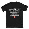 T-shirt Nivernais bleu marine - Je suis Nivernais je ne ferme pas ma gueule