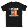 T-shirt Lozérien noir - Un bon vin ne vieillit jamais