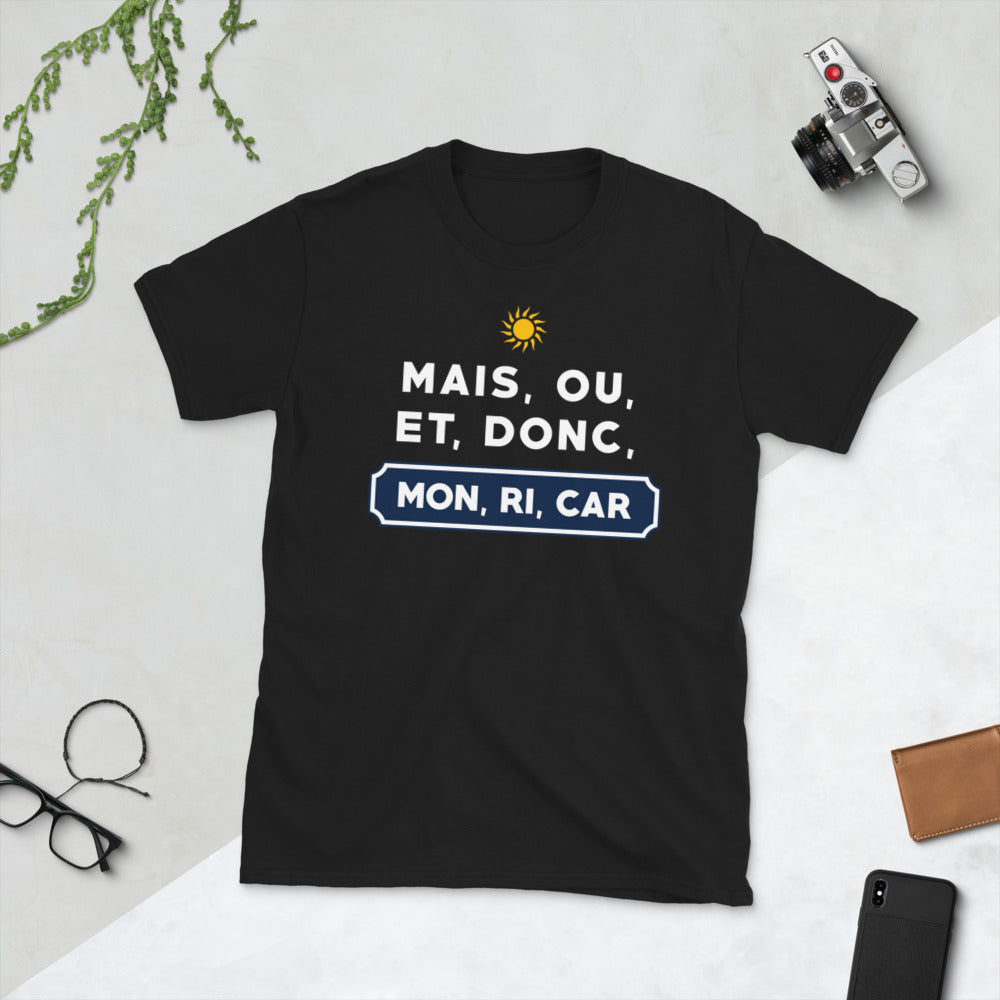 T-shirt Sudiste noir - Mais, Ou, et donc mon, ri, car