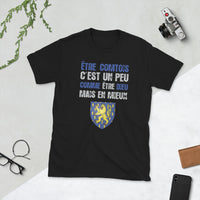 Thumbnail for T-shirt Franche-Comté noir - Être comtois un peu comme être Dieu