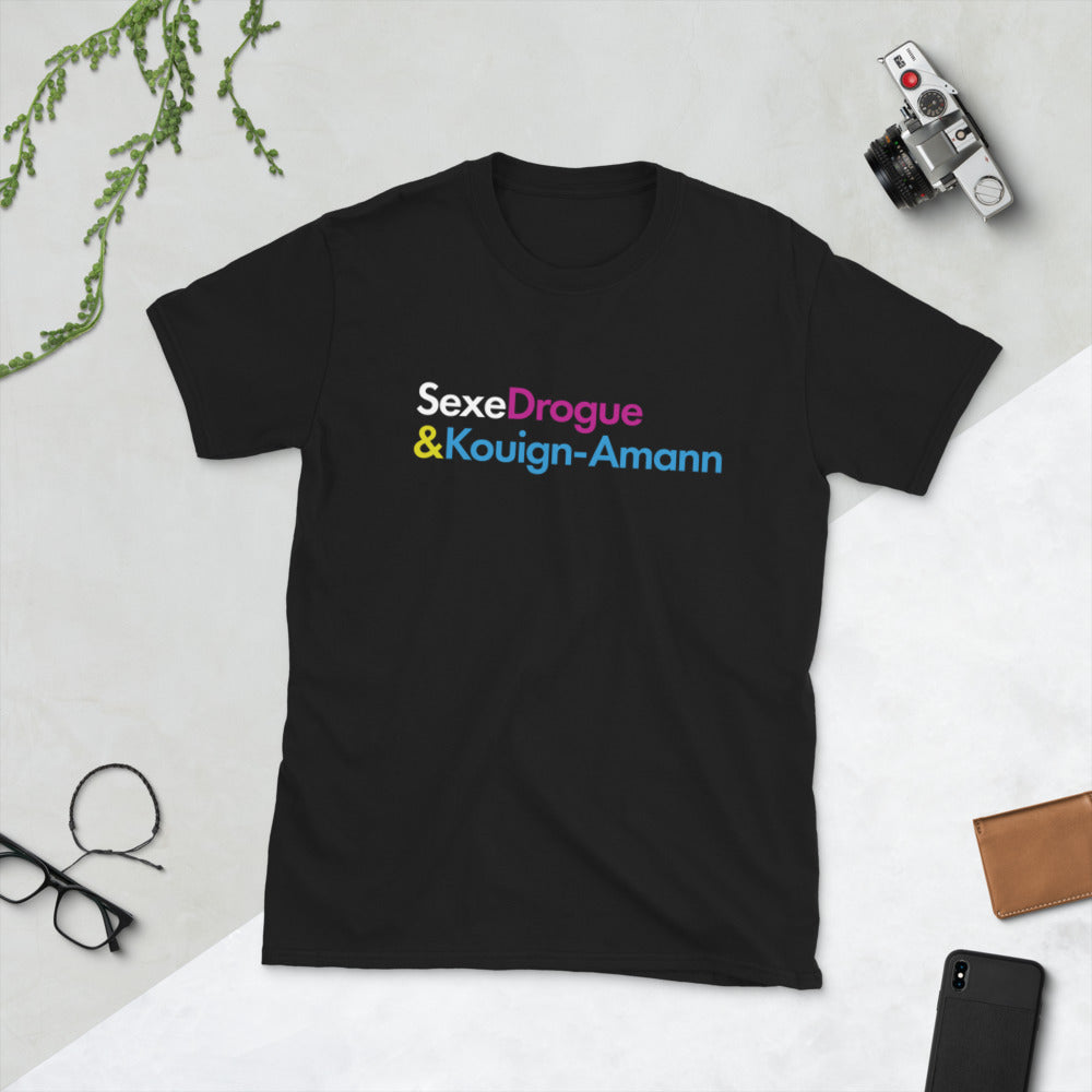 T-shirt Bretagne noir - Sexe, drogue & Kouign Amann