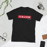 Thumbnail for T-shirt Italie noir - Fierté et humour des origines