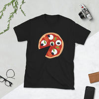 Thumbnail for T-shirt Italie noir - Grand part de pizza italienne père fils