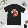 T-shirt Italie noir - Grand part de pizza italienne père fils