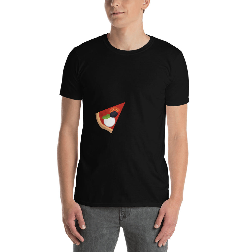 T-shirt Italie bleu marine - Petite part de pizza père fils