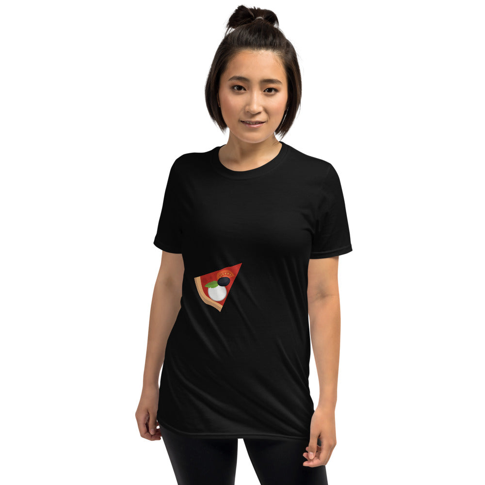 T-shirt Italie gris sport - Petite part de pizza père fils