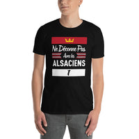 Thumbnail for T-shirt Alsace noir dos - Ne déconne pas avec humour
