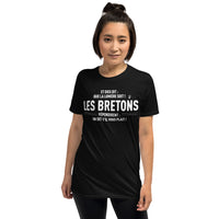 Thumbnail for T-shirt Bretagne noir dos - Les Bretons répondirent on dit S'il vous plait