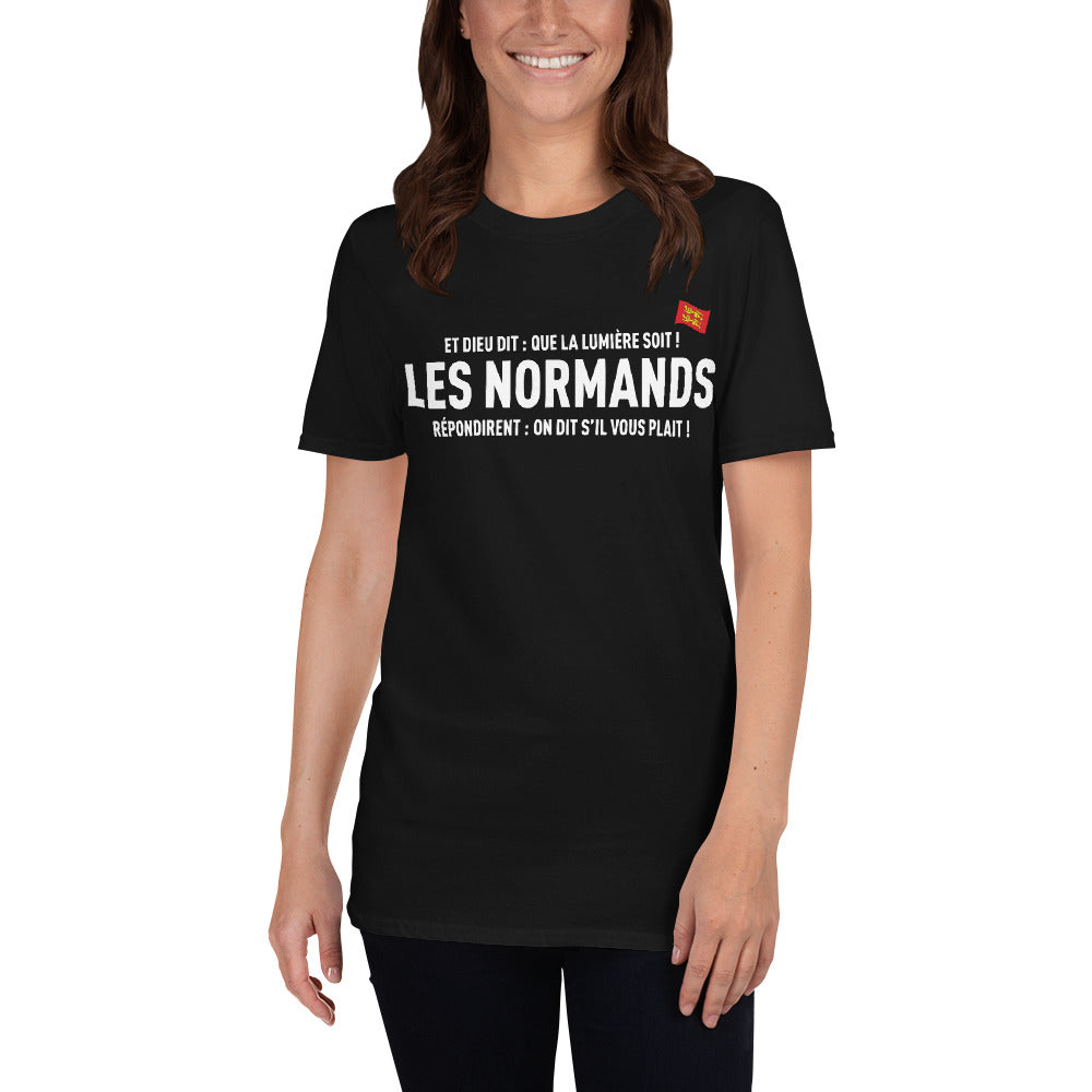 T-shirt Normands bleu marine - Les Normands répondirent on dit S'il vous plait