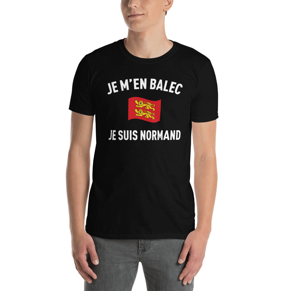 T-shirt Normand bleu marine - Je m'en Balec avec humour