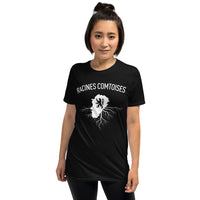 Thumbnail for T-shirt Franche Comté noir dos - Racines Comtoises avec humour