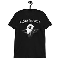 Thumbnail for T-shirt Franche Comté bleu marine dos - Racines Comtoises avec humour