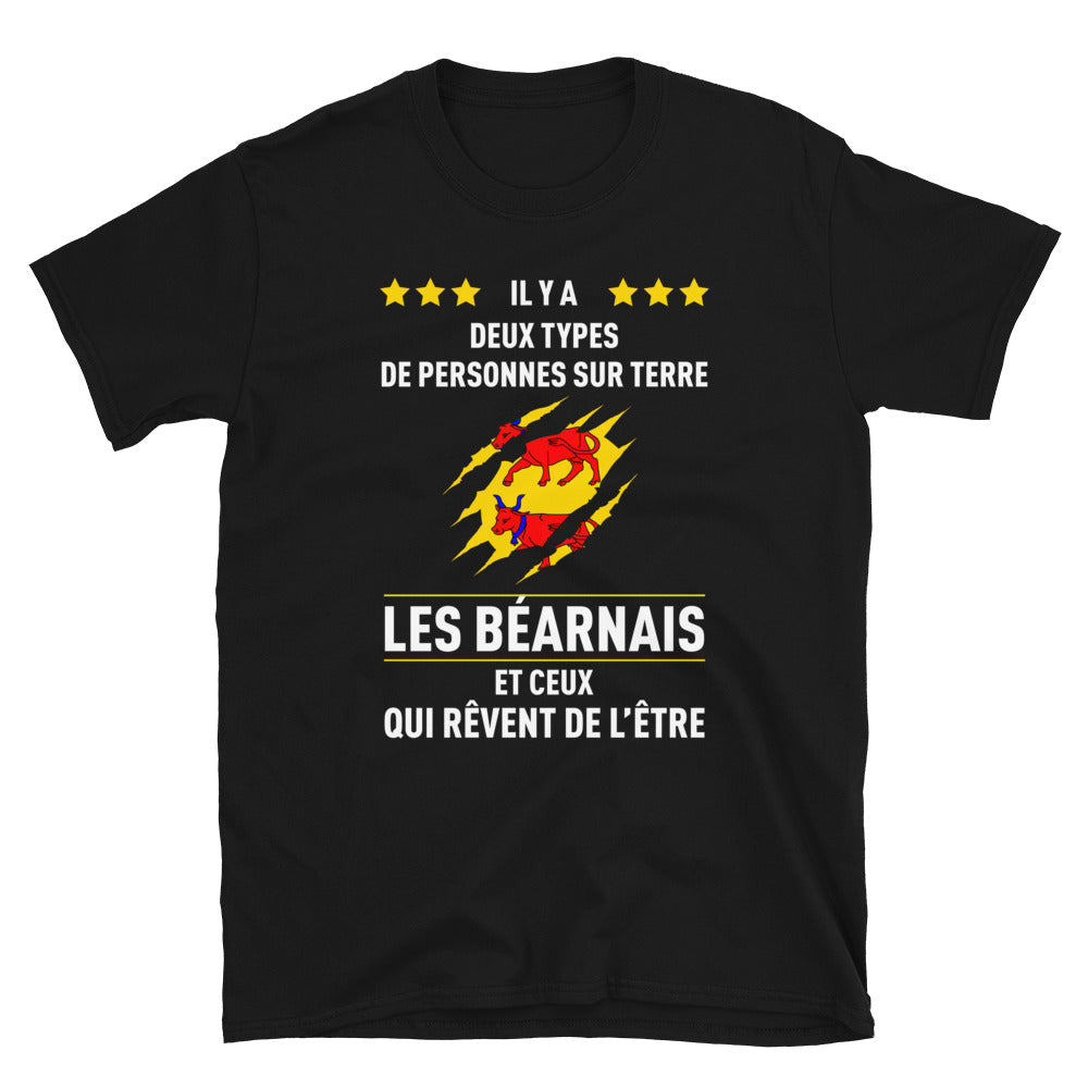 Béarnais, Il y a deux types de personnes - T-shirt standard - Ici & Là - T-shirts & Souvenirs de chez toi