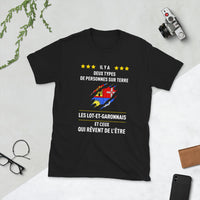 Thumbnail for T-shirt Lot-et-Garonnais noir - Il y a deux types de personnes