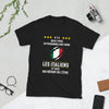 T-shirt Italie noir - Deux types de personnes humoristique