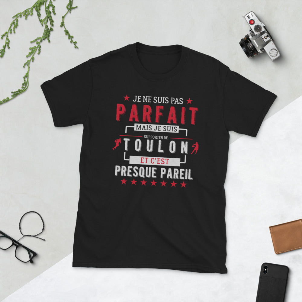 T-shirt Toulon noir - Je ne suis pas parfait supporter