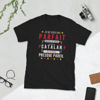 Thumbnail for T-shirt supporter Catalan noir - Je ne suis pas parfait