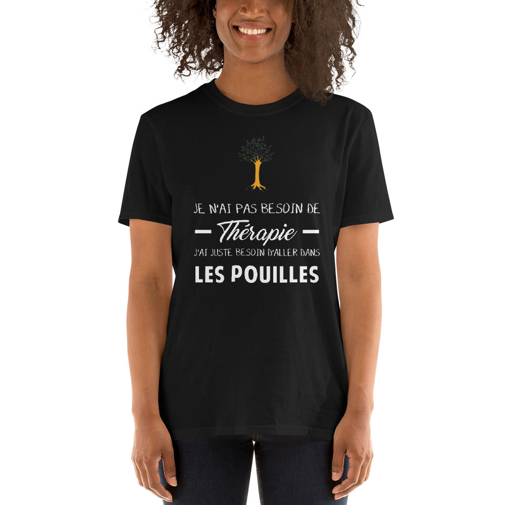 T-shirt Italie gris foncé chiné - Pas besoin de thérapie