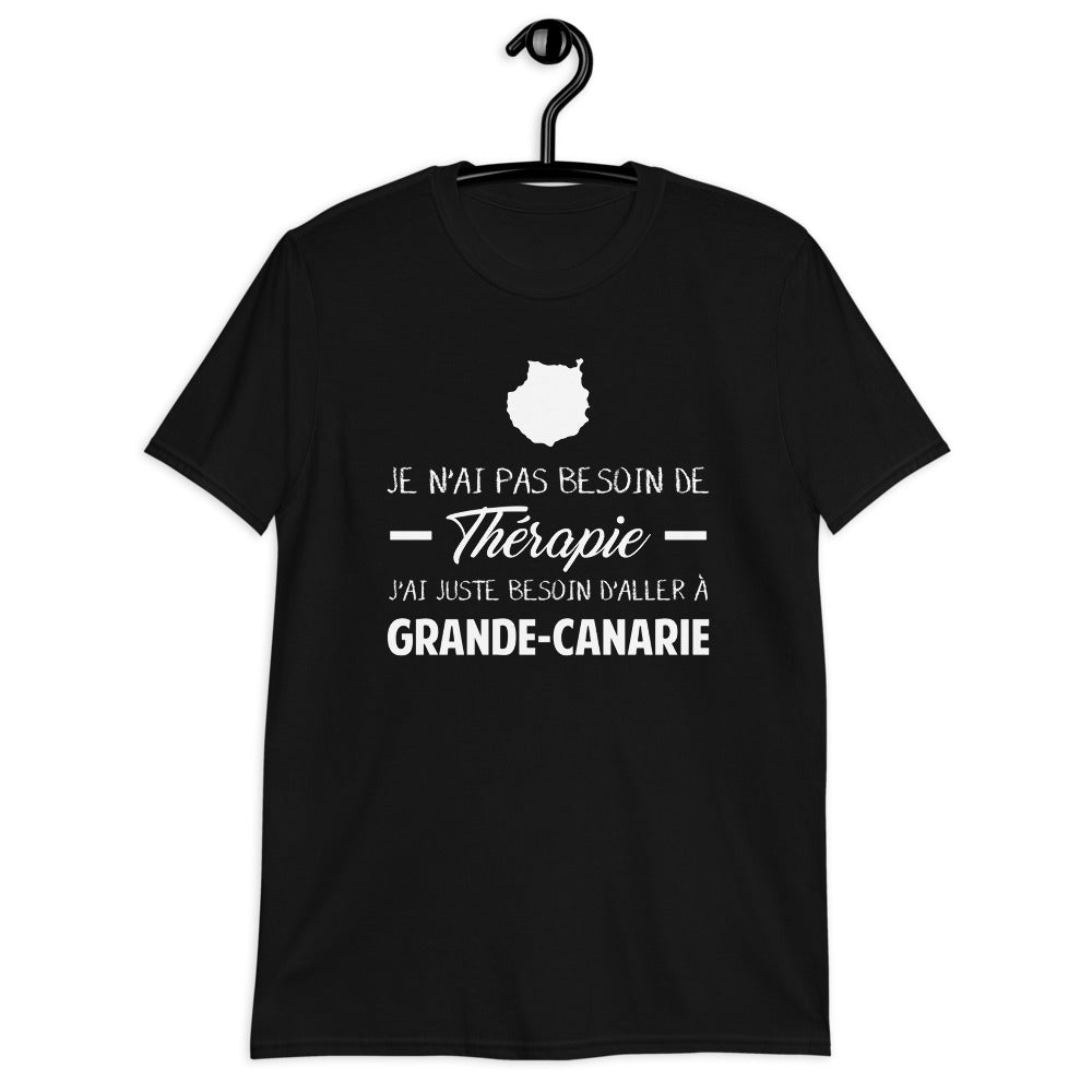 T-shirt Grande-Canarie bleu marine dos - Pas besoin de thérapie