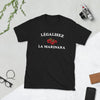 T-shirt Italie noir - Légalisez la marinara avec humour