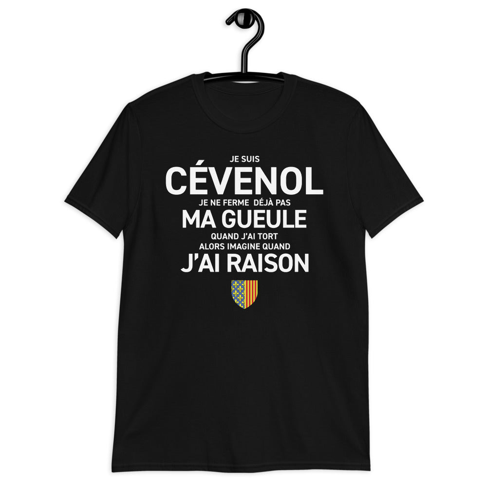 Cévenol je ne ferme pas ma gueule - T-shirt humour standard - Lozère - Gard - Ici & Là - T-shirts & Souvenirs de chez toi