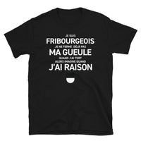 Thumbnail for T-shirt Fribourg gris foncé chiné - Je ne ferme pas ma gueule