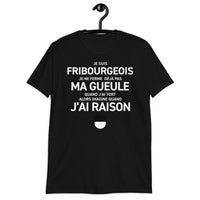 Thumbnail for T-shirt Fribourg noir dos - Je ne ferme pas ma gueule