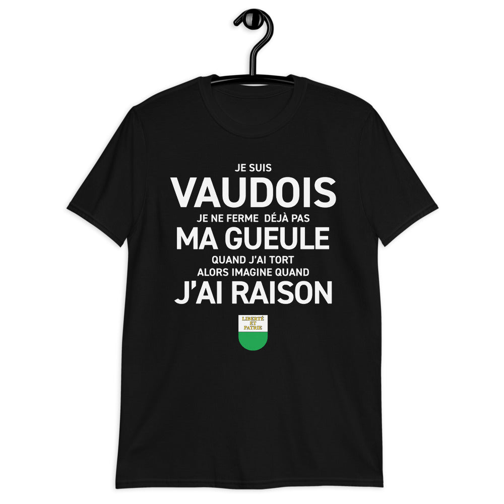 Vaudois, je ne ferme pas ma gueule - T-shirt humour standard - Ici & Là - T-shirts & Souvenirs de chez toi