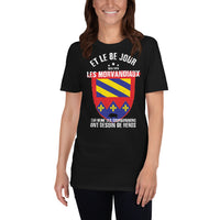 Thumbnail for T-shirt Bourgogne gris foncé chiné - Humour des Morvandiaux