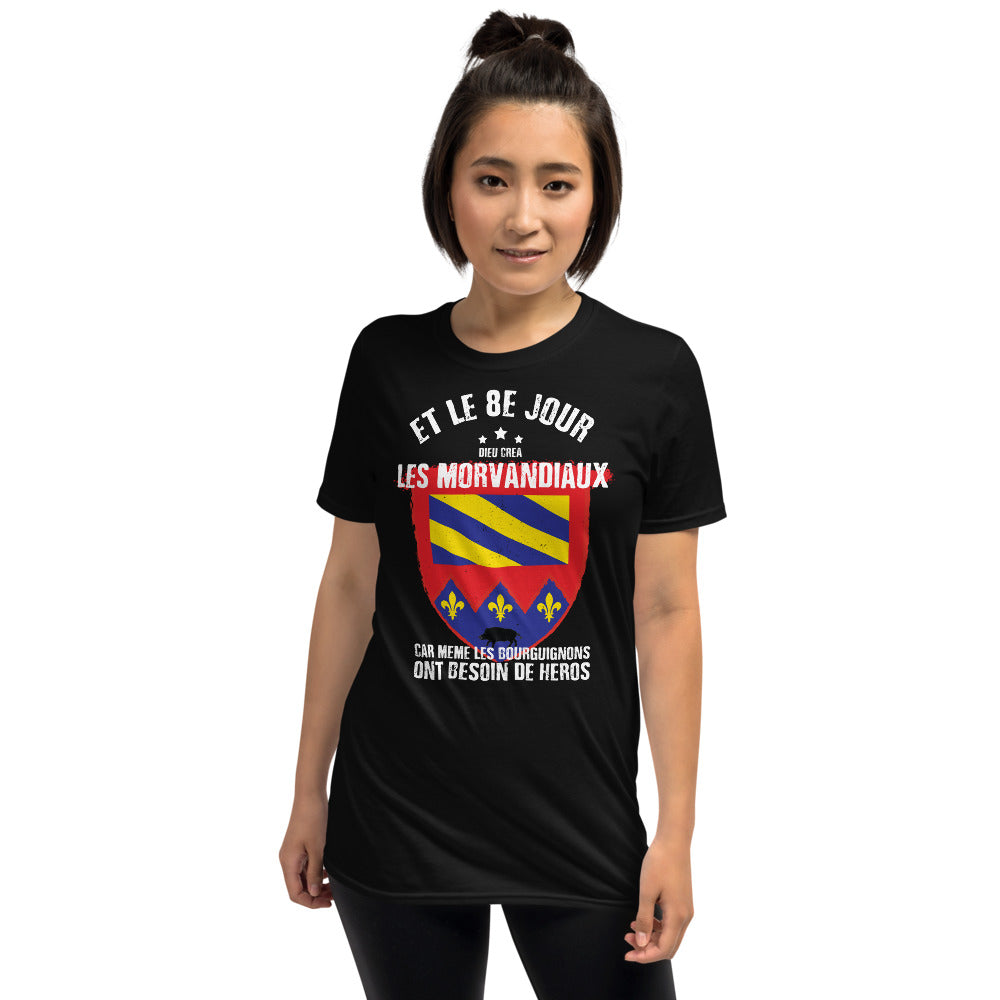 T-shirt Bourgogne noir dos - Humour des Morvandiaux