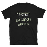 Thumbnail for T-shirt Aveyron gris foncé chiné - Humour sur l'Apéro et Aligot