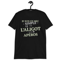Thumbnail for T-shirt Aveyron noir dos - Humour sur l'Apéro et Aligot