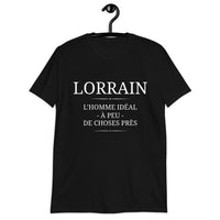 Thumbnail for T-shirt Lorraine bleu marine dos - L'homme idéal avec humour local