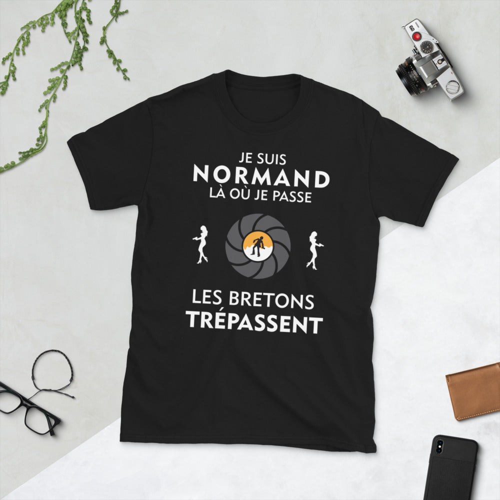 T-shirt Normand noir - Je suis Normand là où je passe