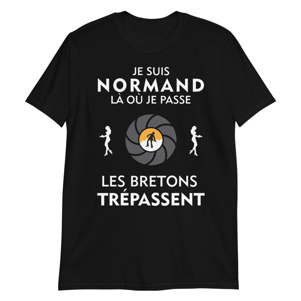 T-shirt Normand bleu marine dos - Je suis Normand là où je passe