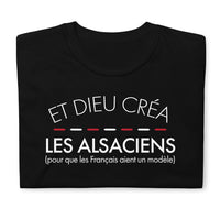 Thumbnail for T-shirt Alsace noir - Fierté et humour alsacien