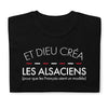 T-shirt Alsace noir - Fierté et humour alsacien