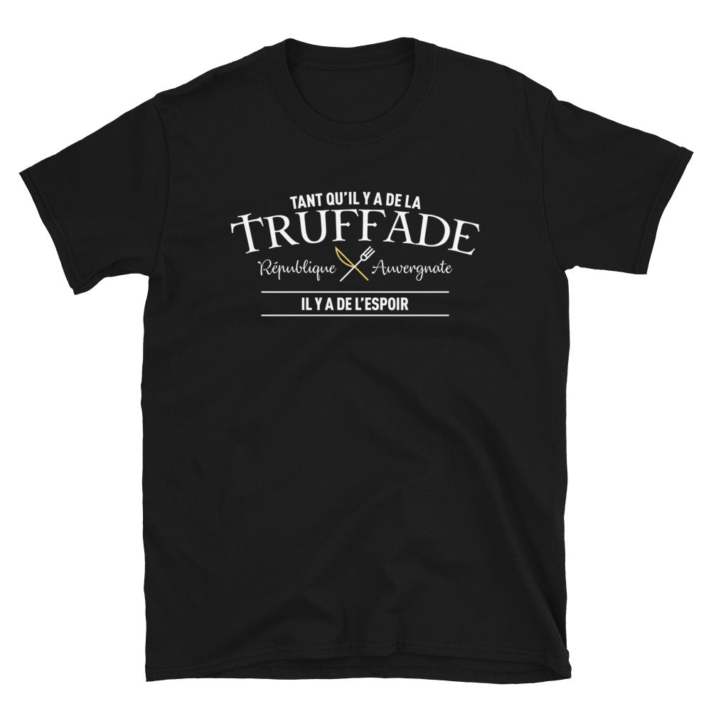 T-shirt Auvergne gris foncé chiné - Tant qu'il y a de la truffade