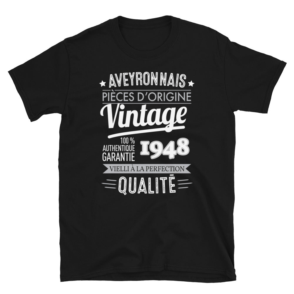 AVEYRONNAIS VINTAGE - T-shirt avec année personnalisable