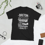 Breton Vintage année de naissance personnalisable - T-shirt standard à personnaliser