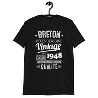 Thumbnail for Breton Vintage année de naissance personnalisable - T-shirt standard à personnaliser