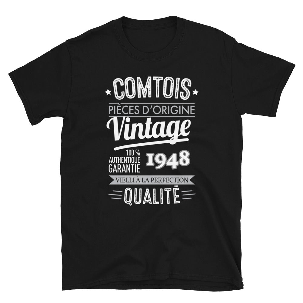 Comtois Vintage années personnalisable - T-shirt à personnaliser Franche-Comté