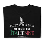 Priez pour moi ma femme est Italienne, Poverino - T-shirt standard